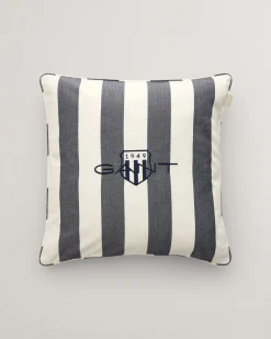Striped Archive Shield Cushion
