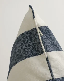 Striped Archive Shield Cushion