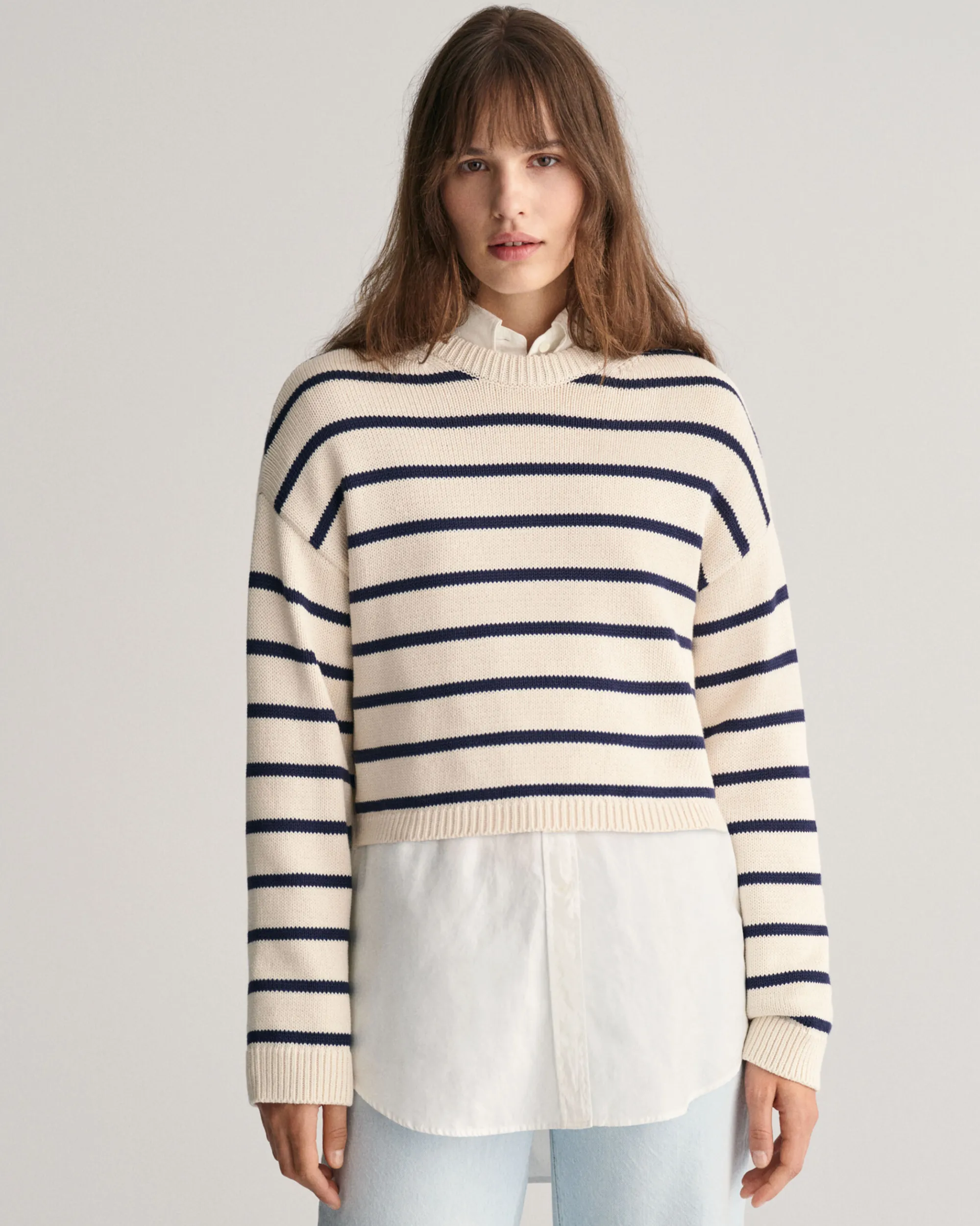 Striped Crew Neck Sweater