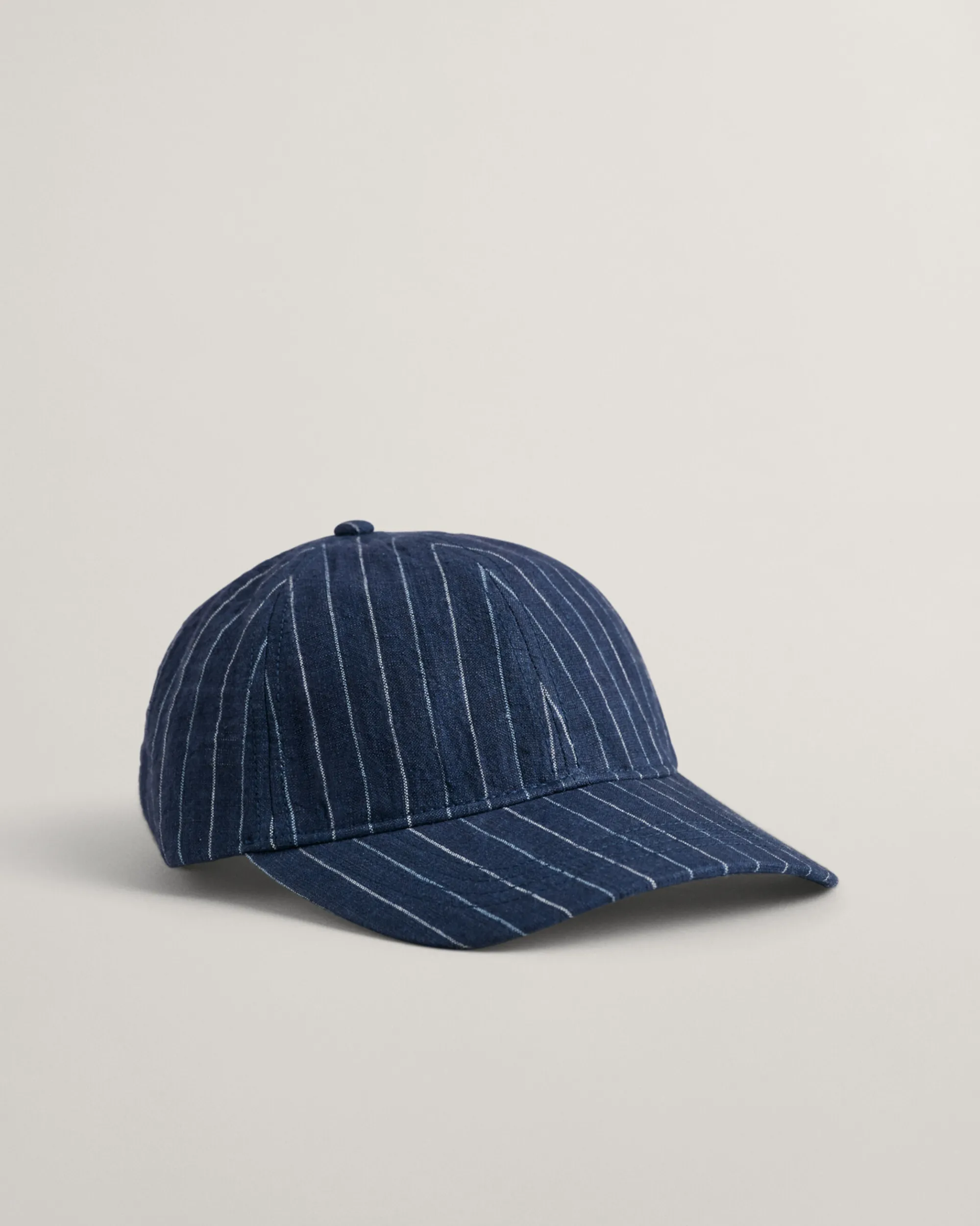 Striped Linen Cap