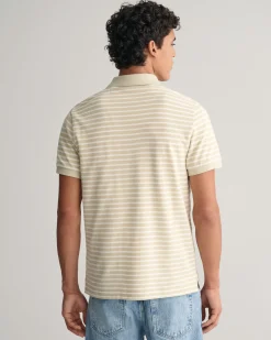 Striped Piqué Polo Shirt