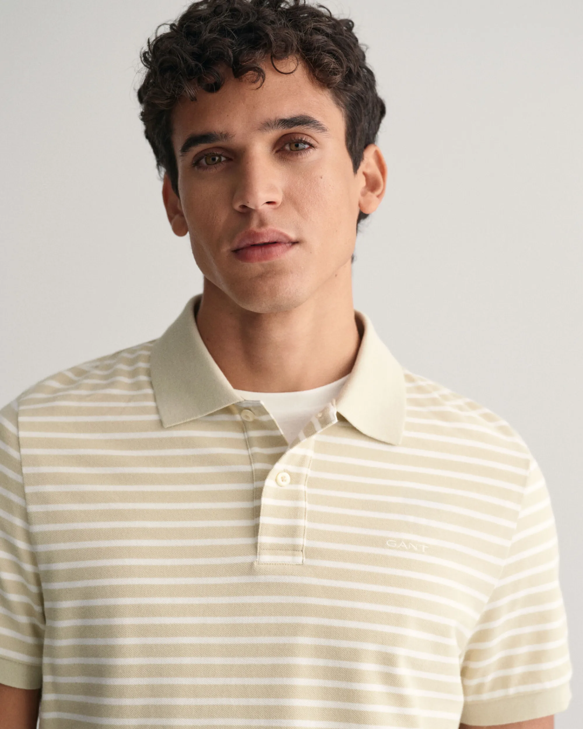 Striped Piqué Polo Shirt