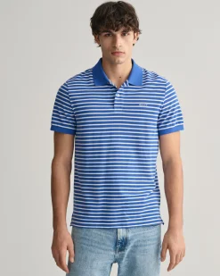 Striped Piqué Polo Shirt