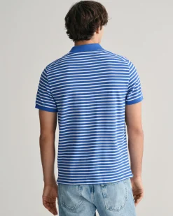 Striped Piqué Polo Shirt
