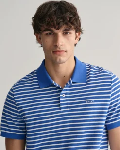 Striped Piqué Polo Shirt