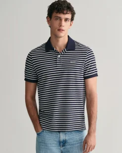 Striped Piqué Polo Shirt