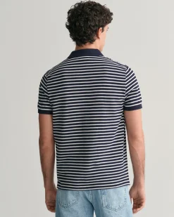 Striped Piqué Polo Shirt