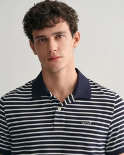 Striped Piqué Polo Shirt