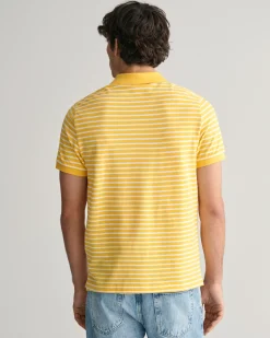 Striped Piqué Polo Shirt