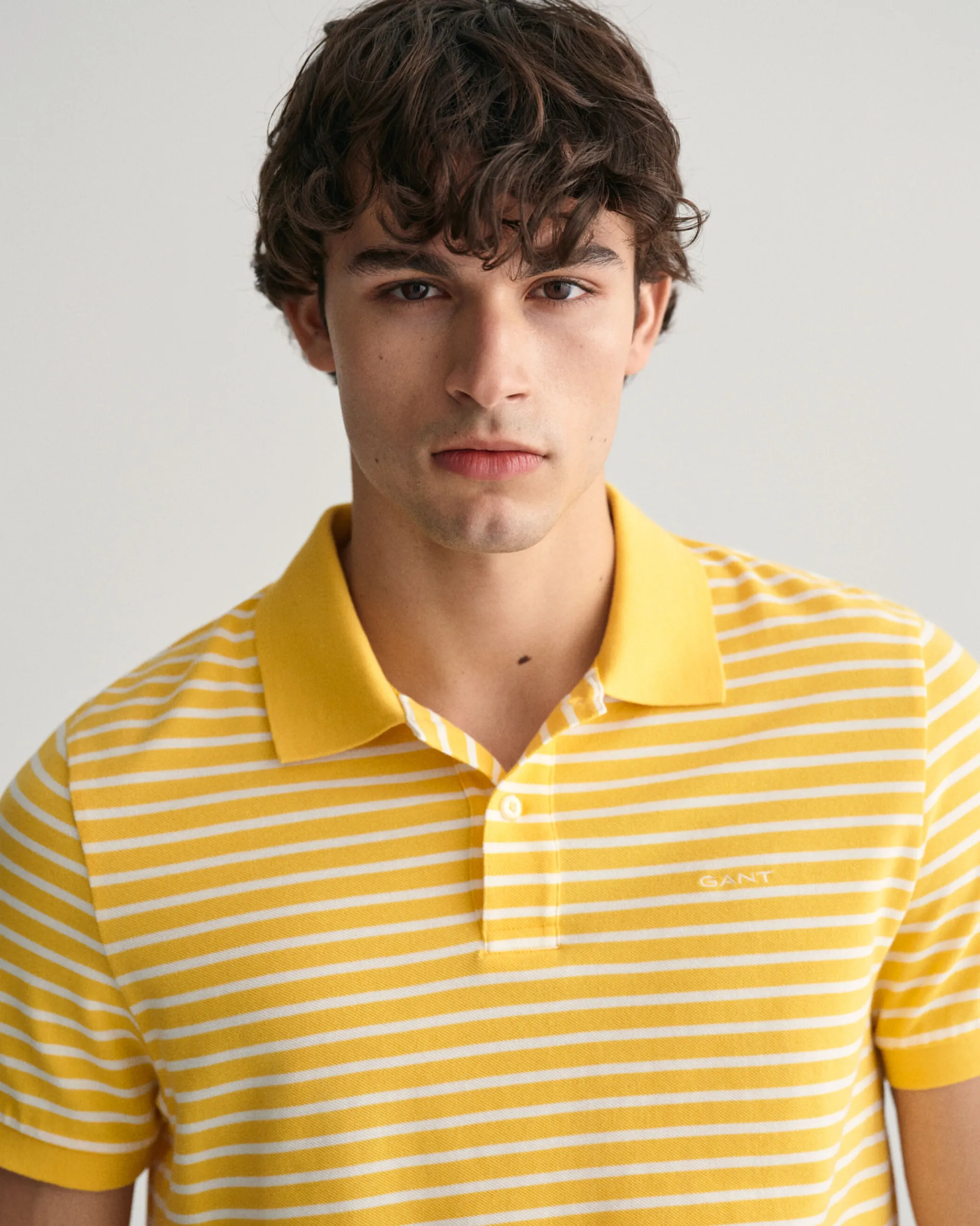 Striped Piqué Polo Shirt