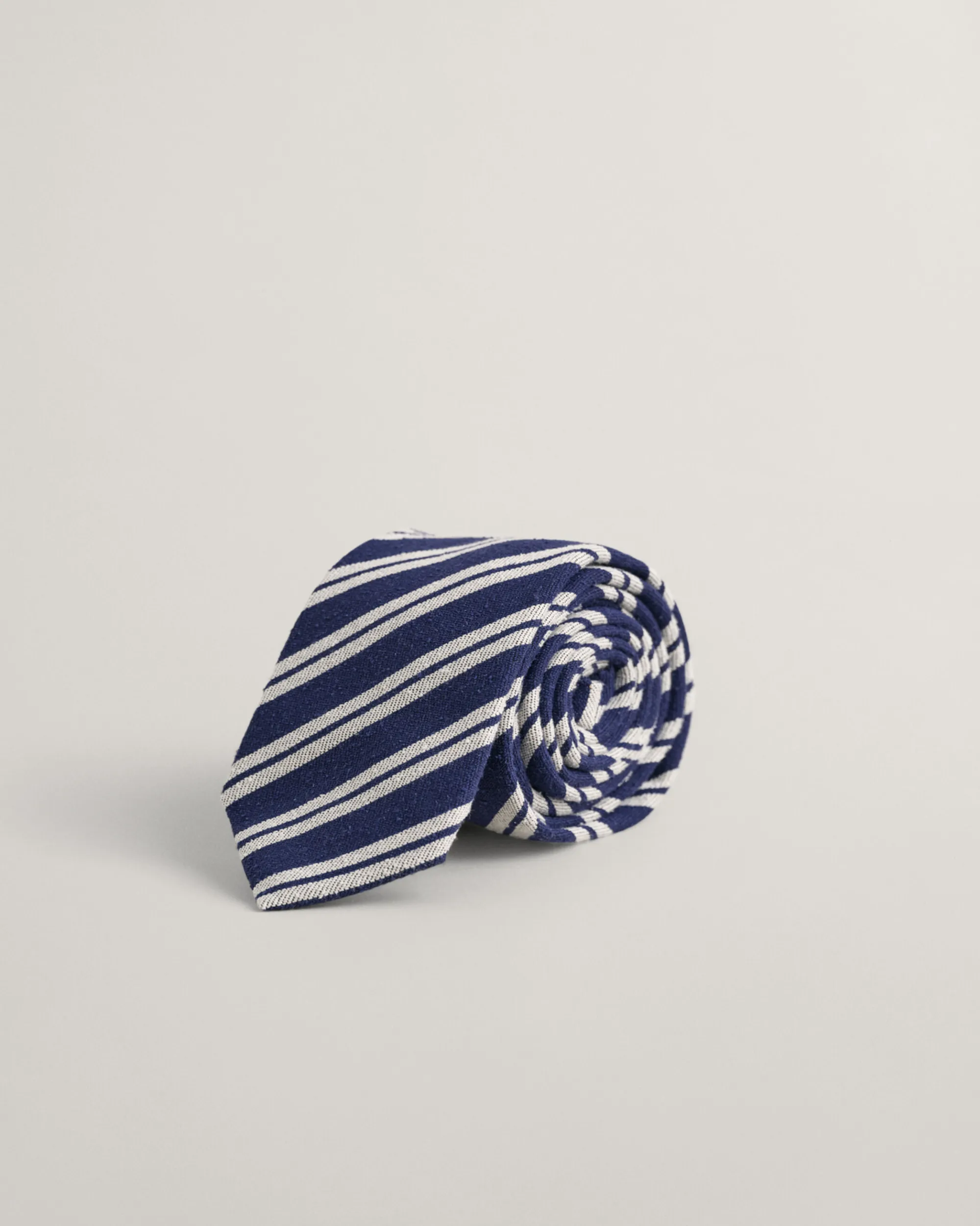Striped Raw Silk Tie