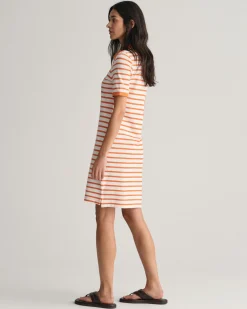 Striped Shield Piqué Polo Dress