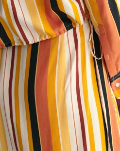 Striped Wrap Skirt