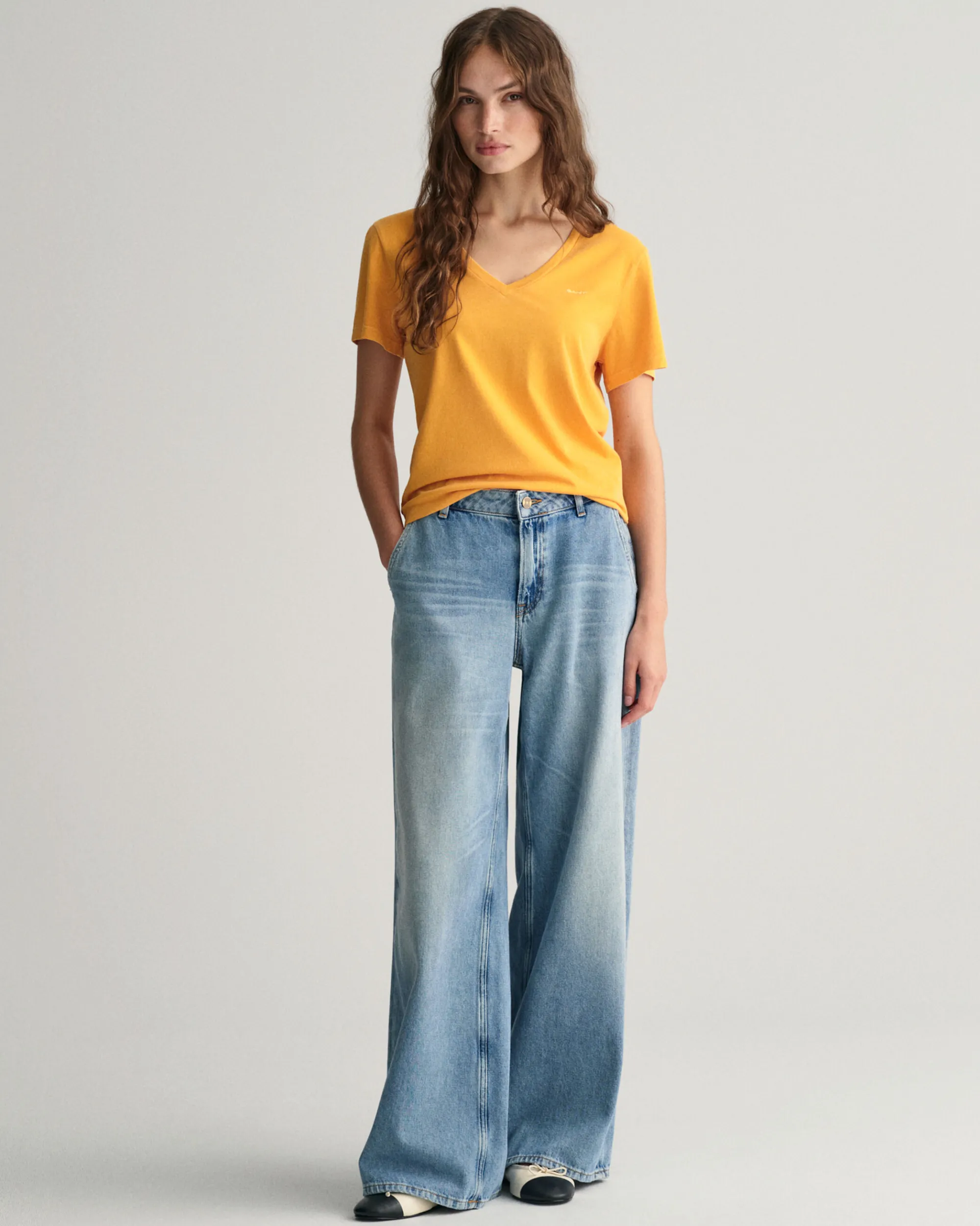 Sunfaded V-Neck T-Shirt