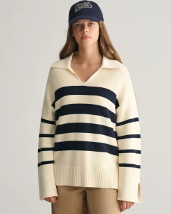 Teen Girls Breton Striped Sweater