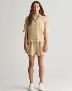Teen Girls Linen Shorts