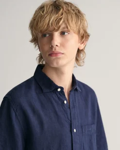 Teens Linen Short Sleeve Shirt