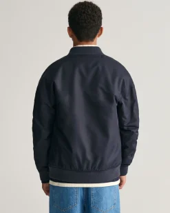 Teens Script Graphic Varsity Jacket