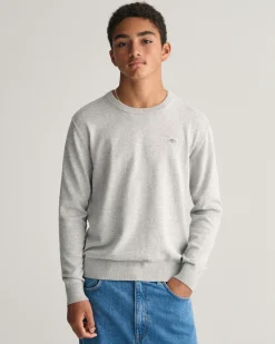 Teens Shield Classic Cotton Crew Neck Sweater