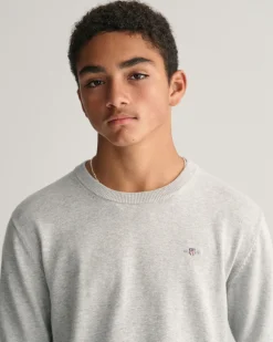 Teens Shield Classic Cotton Crew Neck Sweater