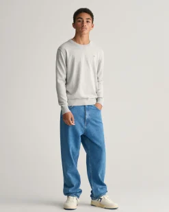 Teens Shield Classic Cotton Crew Neck Sweater