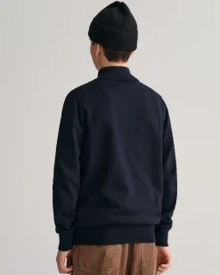 Teens Shield Cotton Half-Zip Sweater