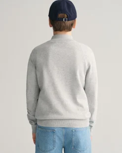 Teens Shield Cotton Half-Zip Sweater