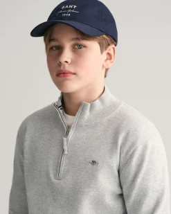 Teens Shield Cotton Half-Zip Sweater