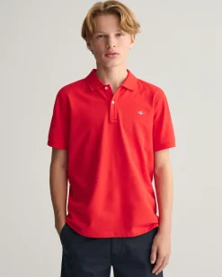 Teens Shield Piqué Polo Shirt