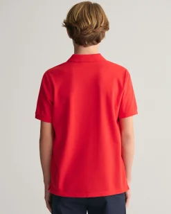 Teens Shield Piqué Polo Shirt