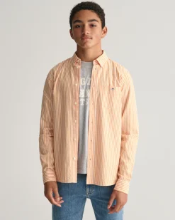 Teens Shield Striped Poplin Shirt