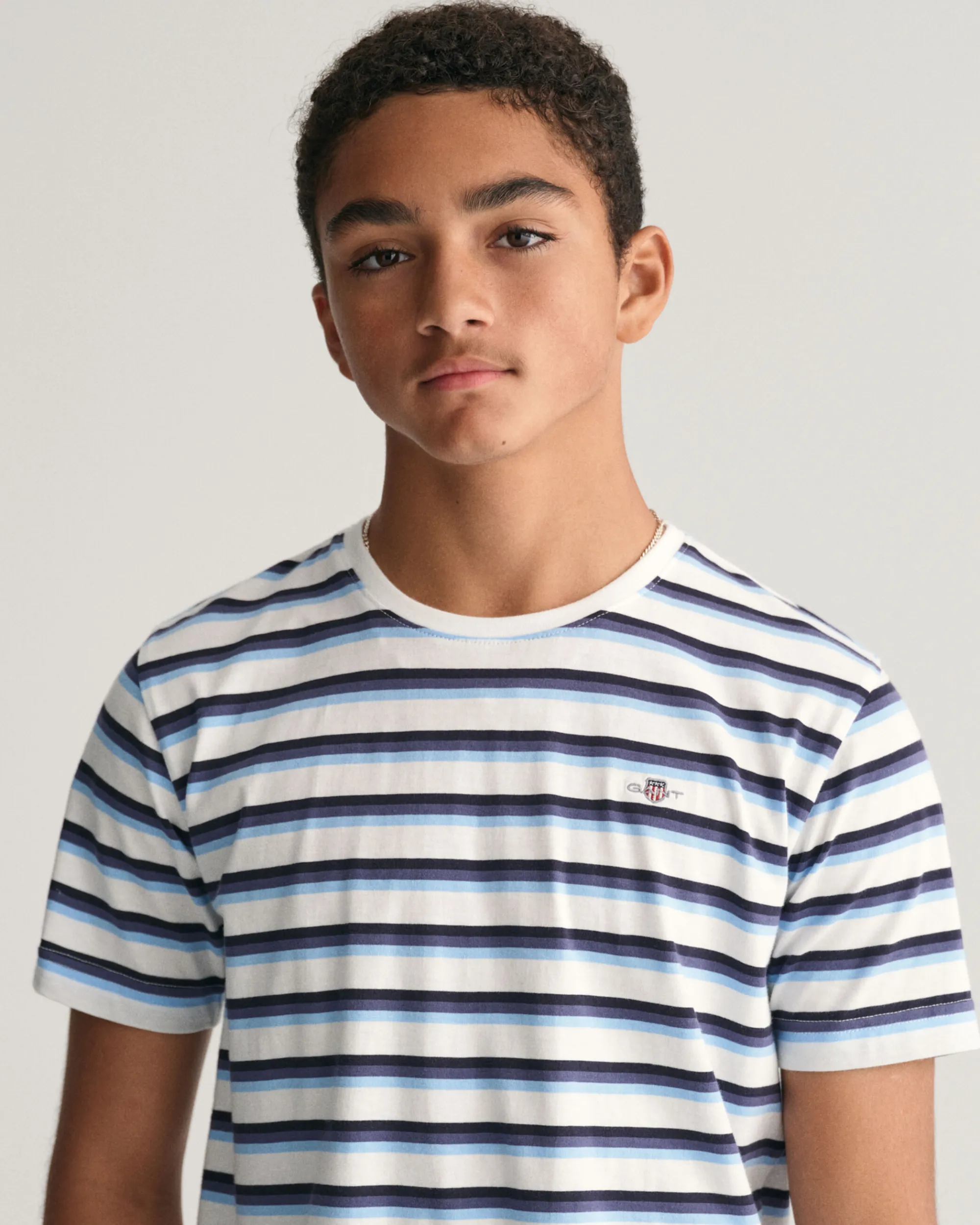 Teens Shield Striped T-Shirt