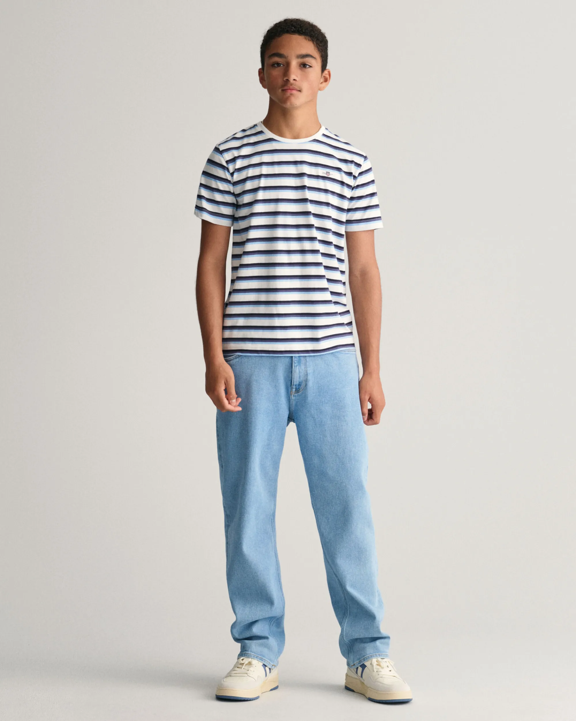Teens Shield Striped T-Shirt