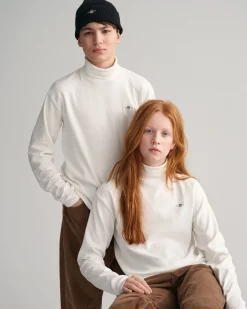 Teens Shield Turtleneck Long Sleeve Top