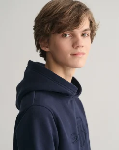 Teens Tonal Shield Hoodie