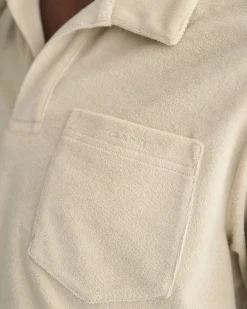 Terry Cloth Piqué Polo Shirt