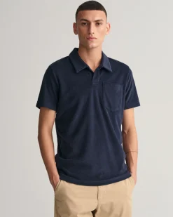 Terry Cloth Piqué Polo Shirt