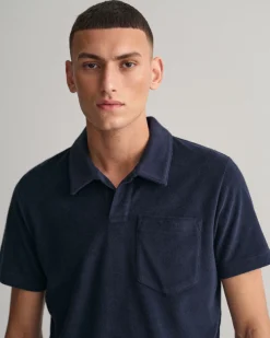 Terry Cloth Piqué Polo Shirt