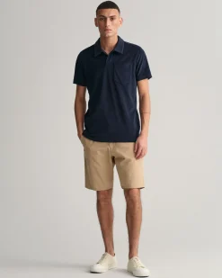 Terry Cloth Piqué Polo Shirt