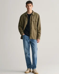 Textured Cotton Crew Neck Sweater