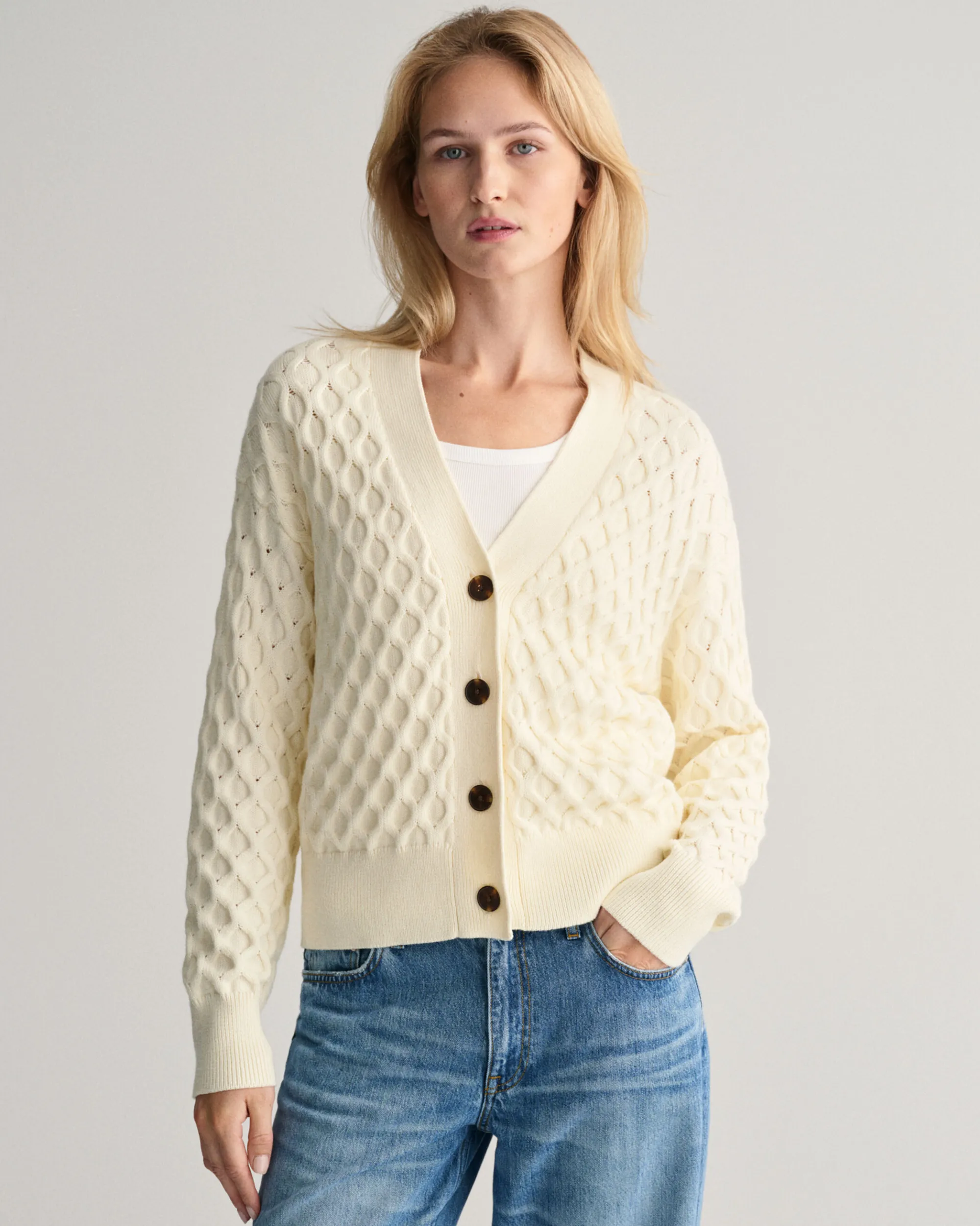 Textured Knit Cardigan