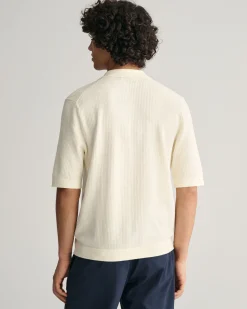 Textured Knit Short Sleeve Shirt