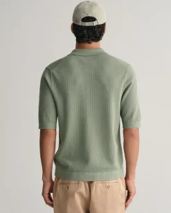 Textured Knit Short Sleeve Shirt