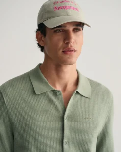 Textured Knit Short Sleeve Shirt