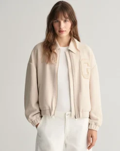 Textured Varsity Jacket