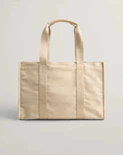 Tonal Shield Canvas Tote Bag