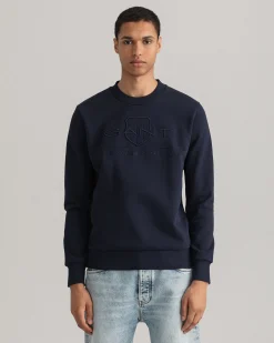 Tonal Shield Crew Neck Sweatshirt