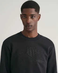 Tonal Shield Crew Neck Sweatshirt