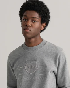 Tonal Shield Crew Neck Sweatshirt