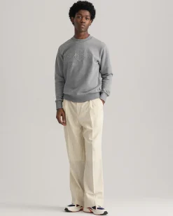 Tonal Shield Crew Neck Sweatshirt